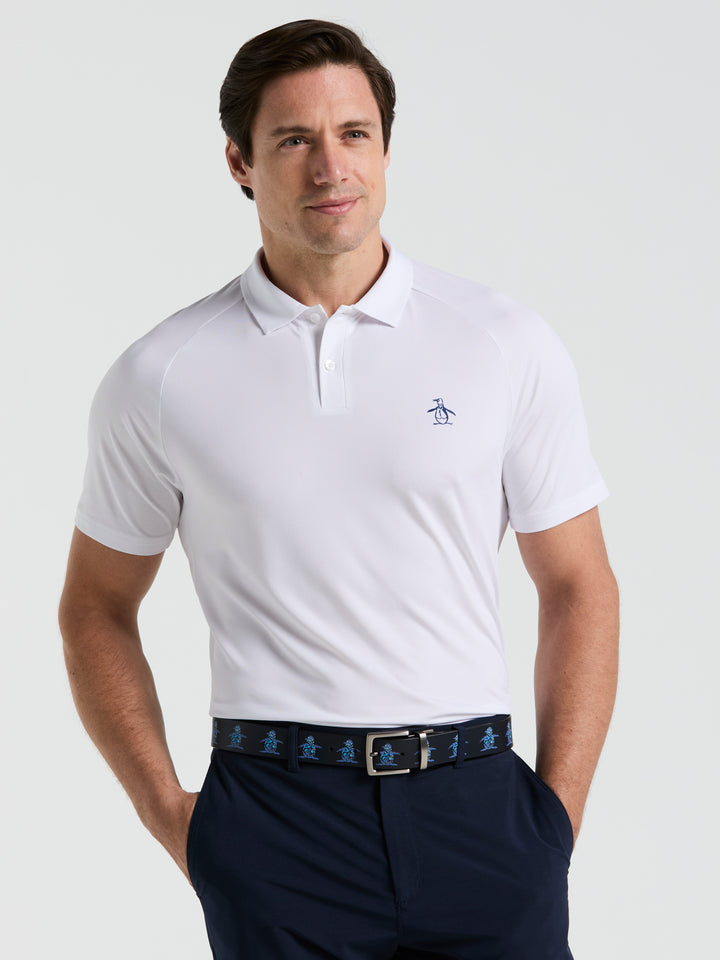 Legacy Gussett Tennis Polo Shirt (Bright White) 