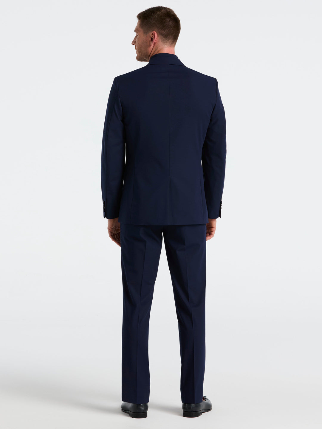 Dobby Louis Slim Fit Suit Pants (Navy) 
