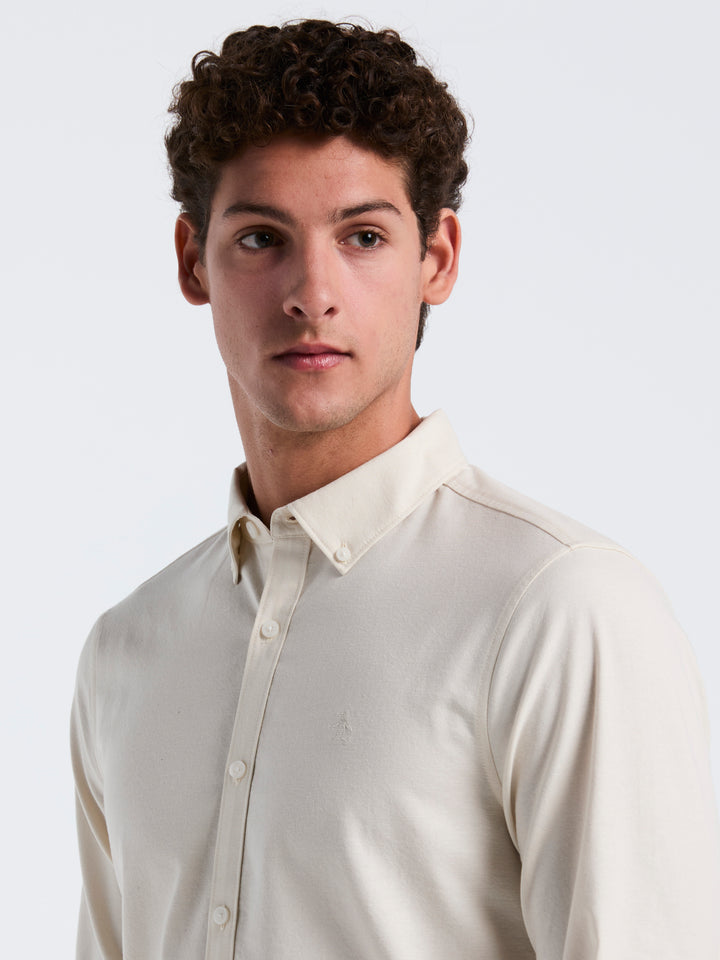 Oxford Long Sleeve Button-Down Shirt (Birch) 