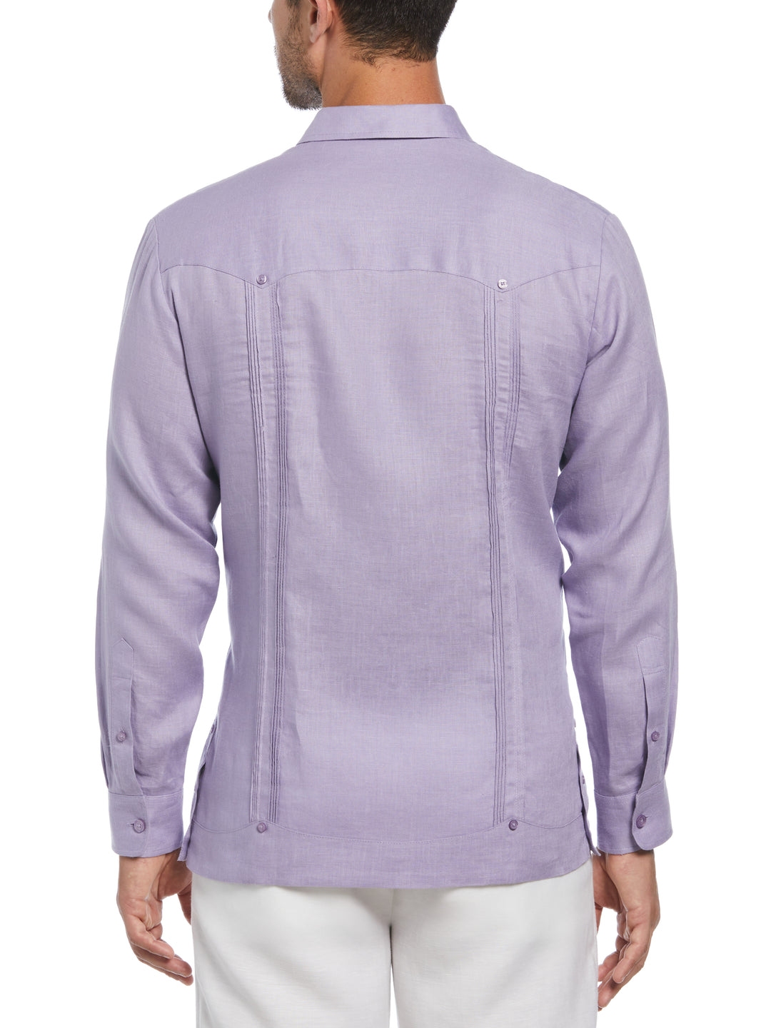 Linen Guayabera Shirt (Heirloom Lilac) 