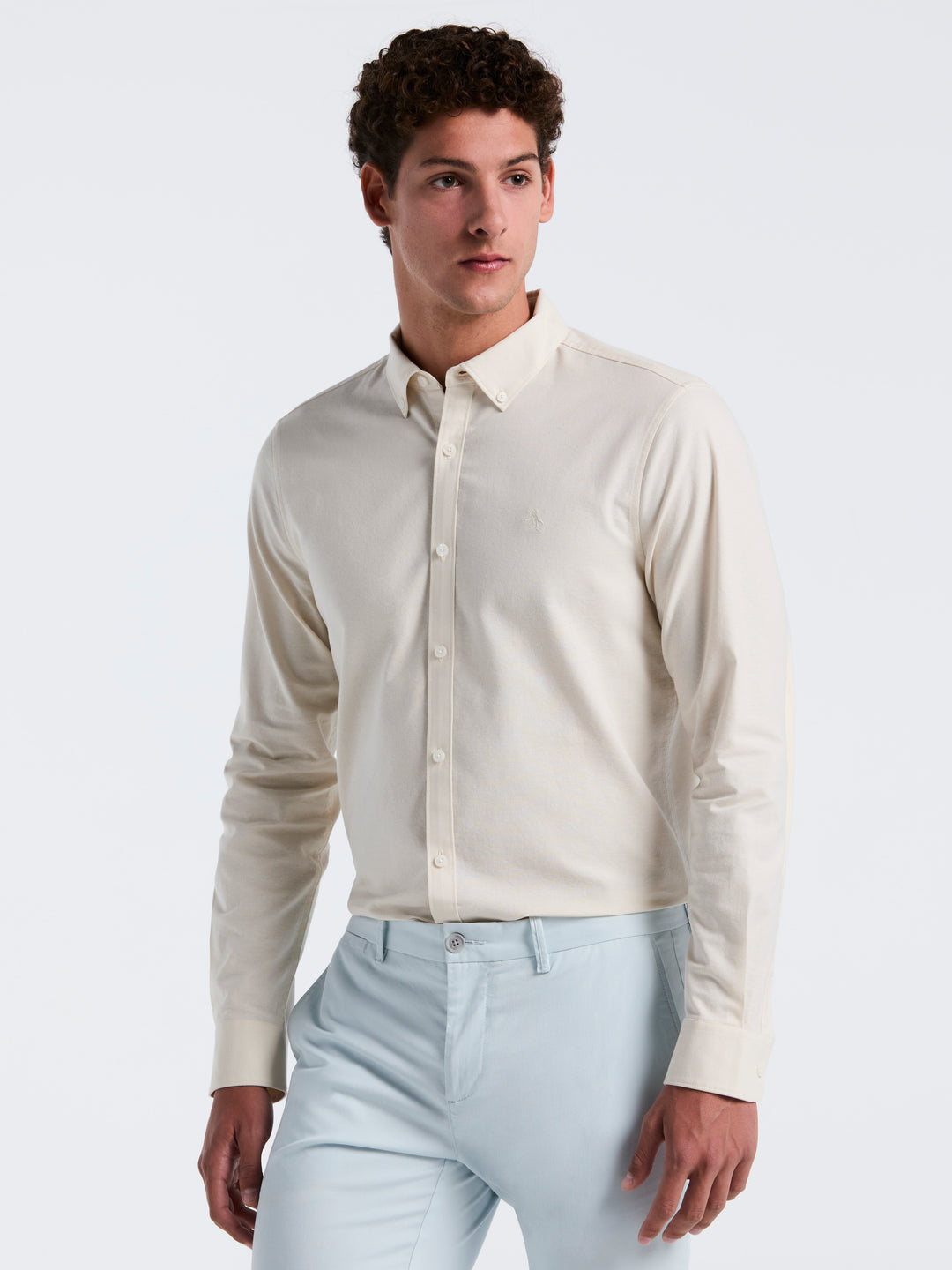 Oxford Long Sleeve Button-Down Shirt (Birch) 