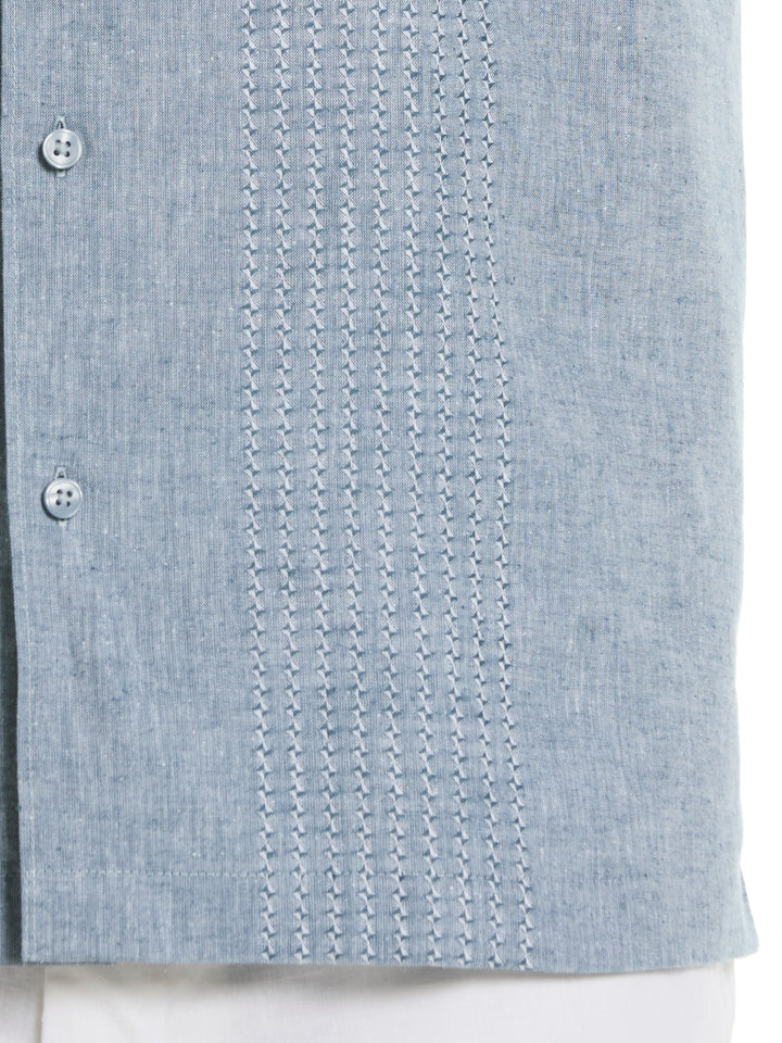 Linen Blend Dobby Panels Shirt (Tapestry) 