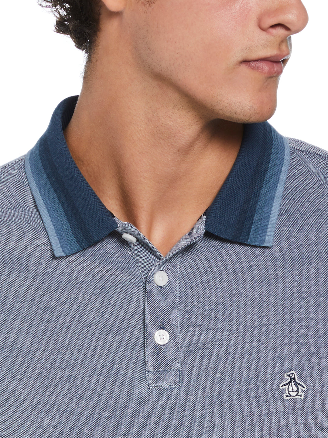 Pique Polo with Tipping (Blue Wing Teal) 