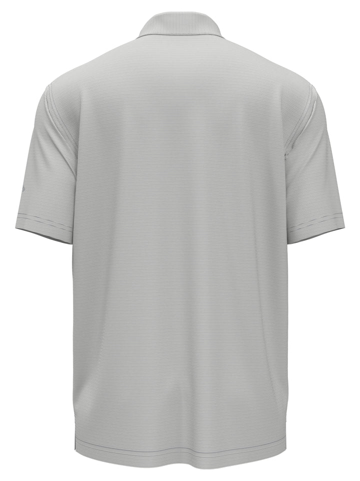 Fine Line Stripe Golf Polo Shirt (Quarry) 