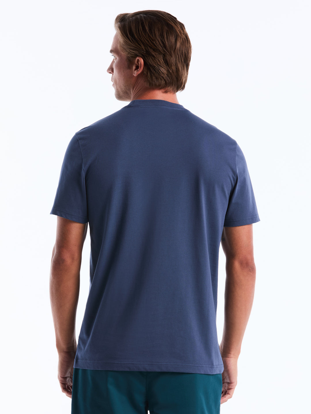Chambray Tipped Fashion Tee (Sargasso Sea) 