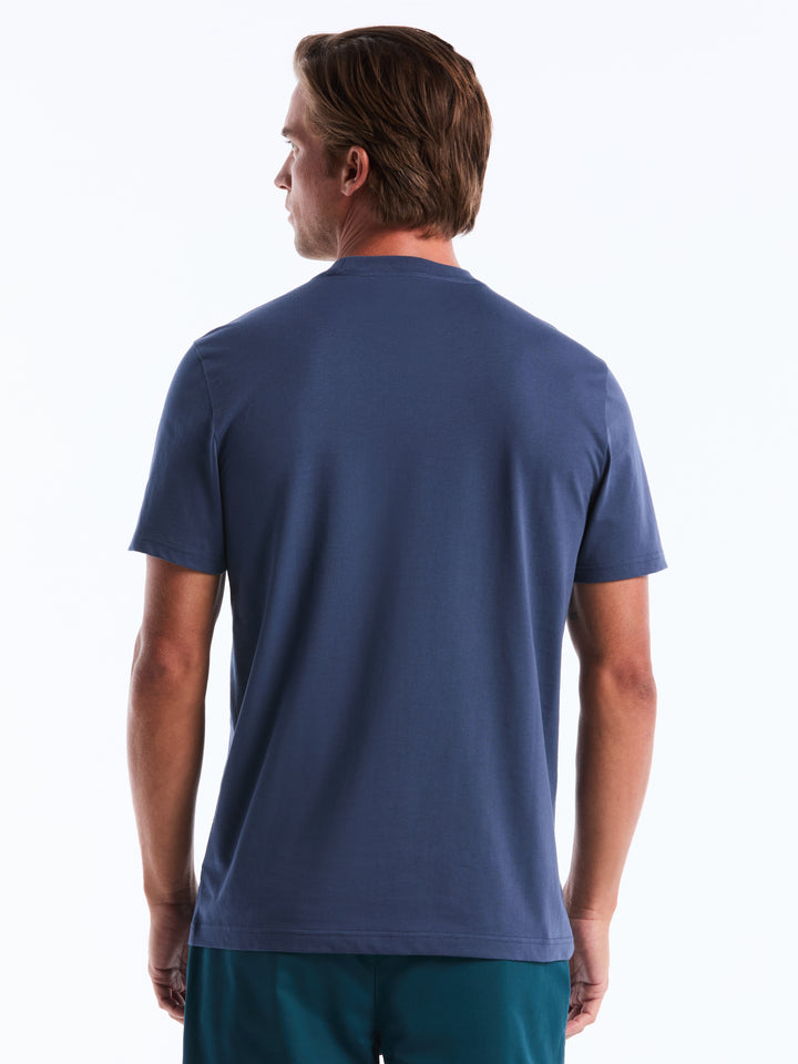 Chambray Tipped Fashion Tee (Sargasso Sea) 