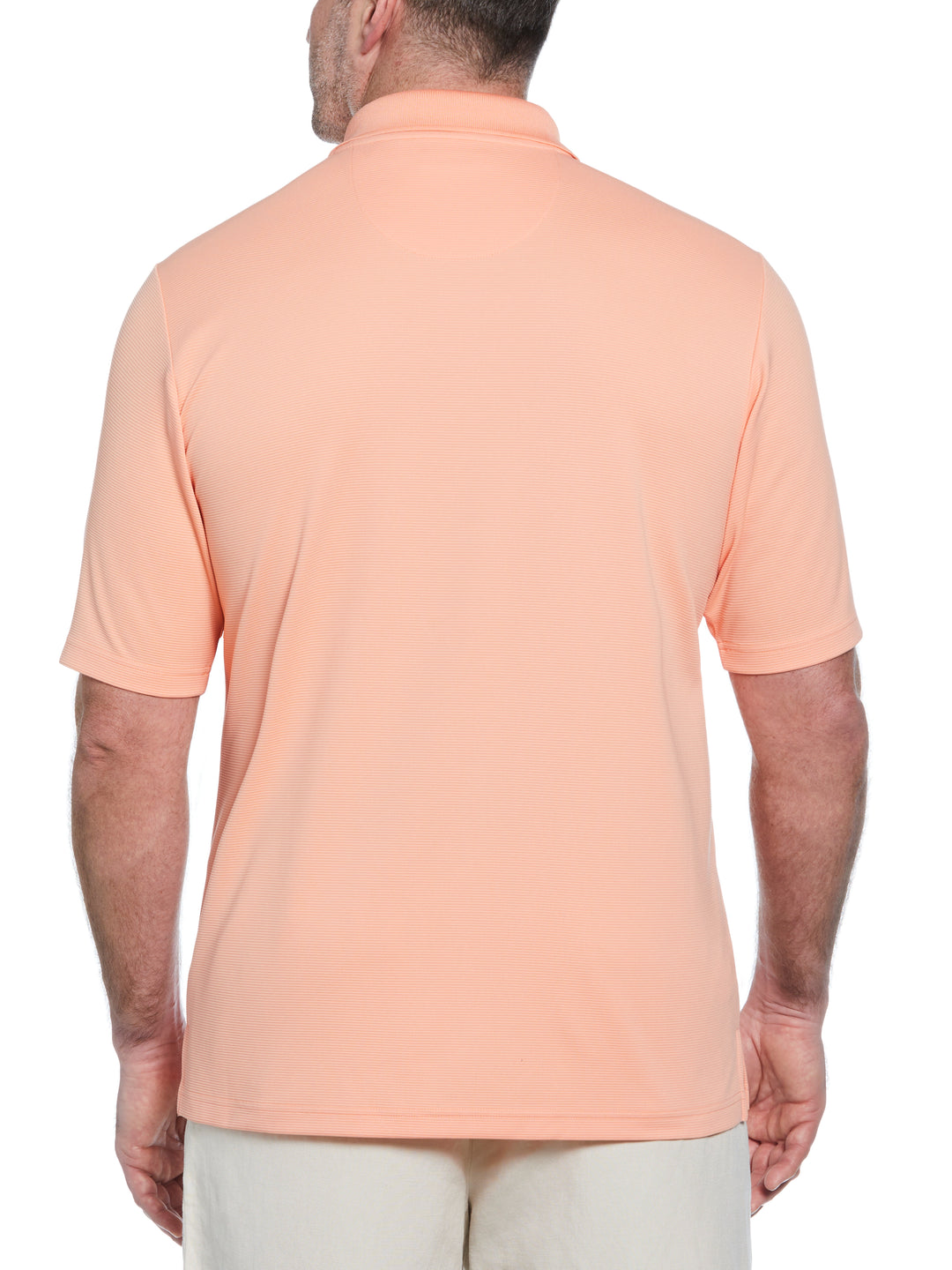 Big & Tall Ottoman Polo Shirt (Peach Pink) 