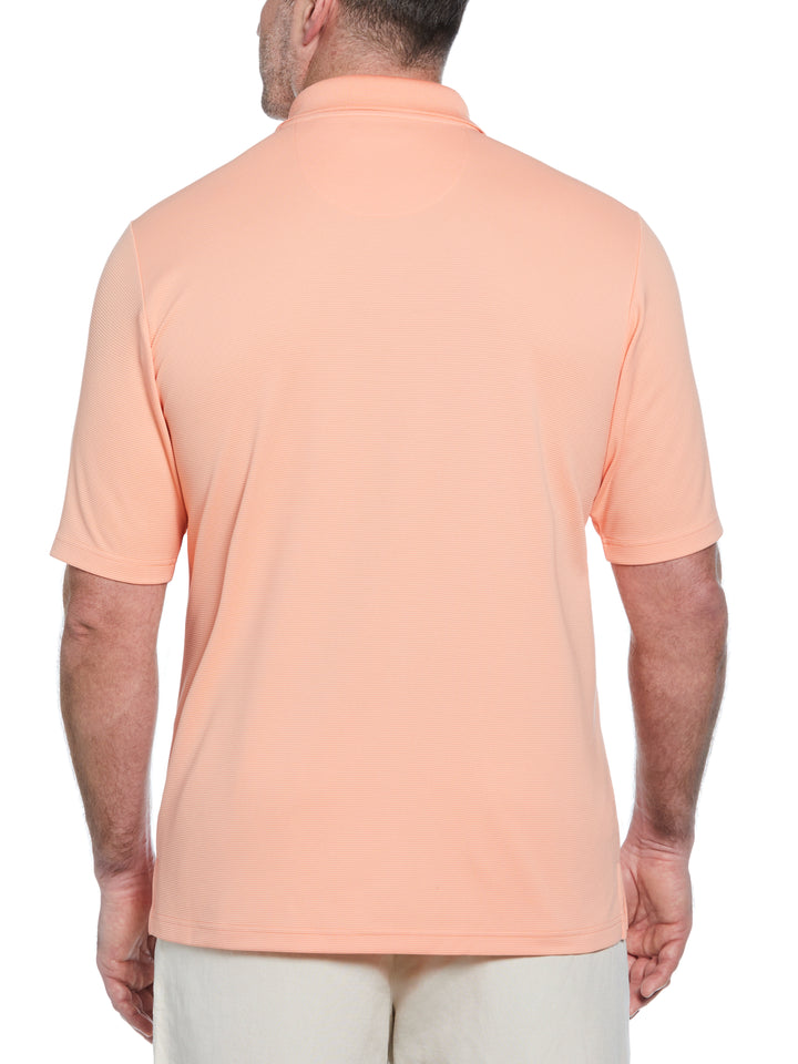 Big & Tall Ottoman Polo Shirt (Peach Pink) 