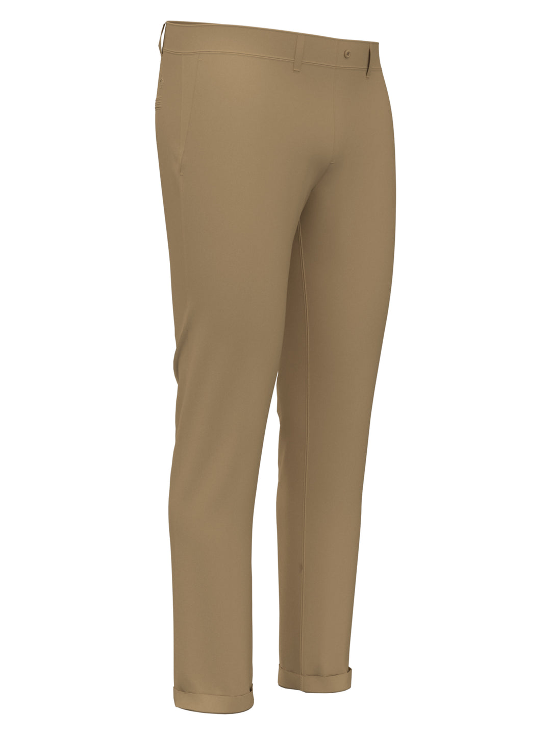 Slim Fit Stretch Chino Flat Front Pant (Travertine) 