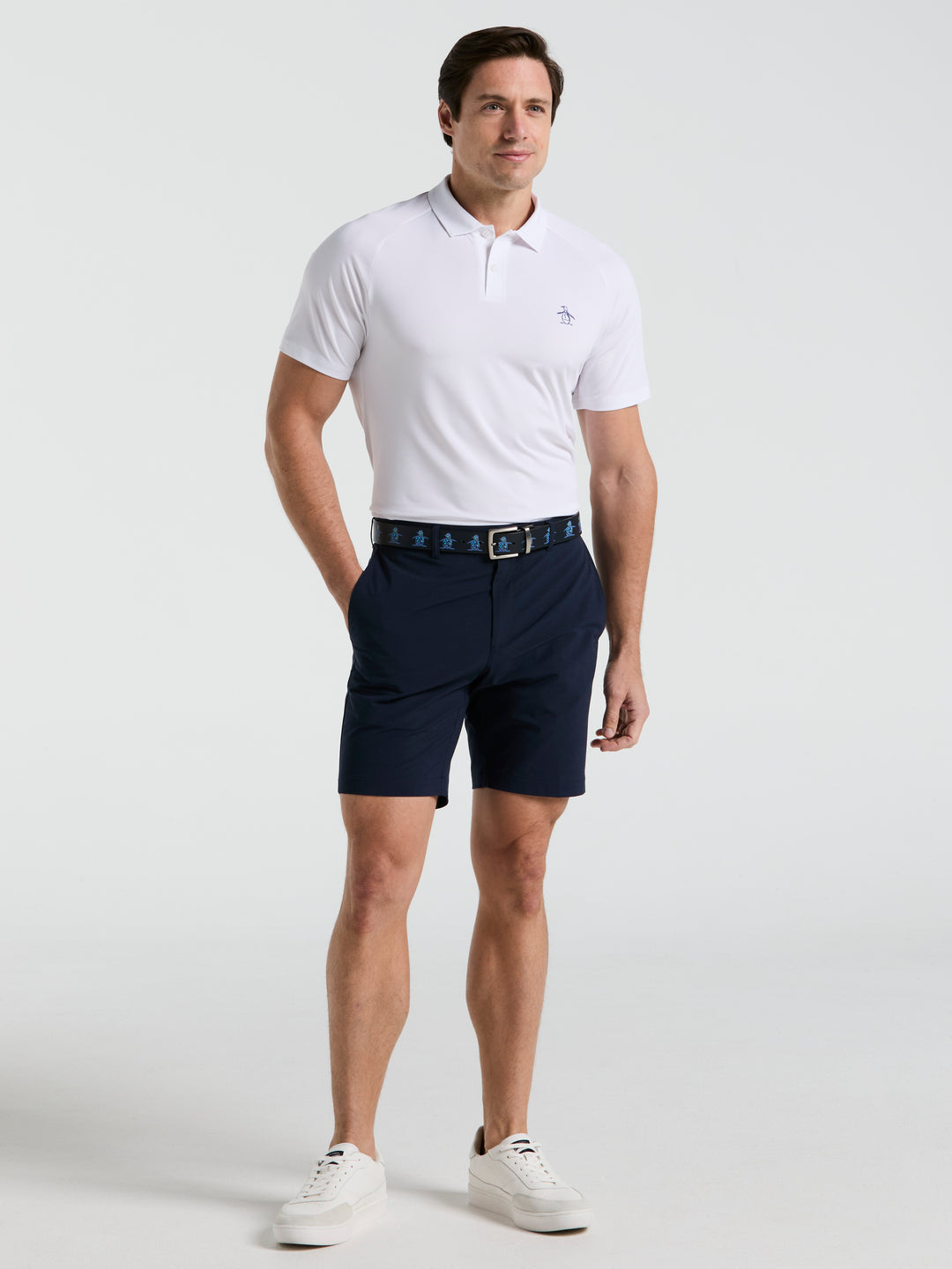 Legacy Gussett Tennis Polo Shirt (Bright White) 