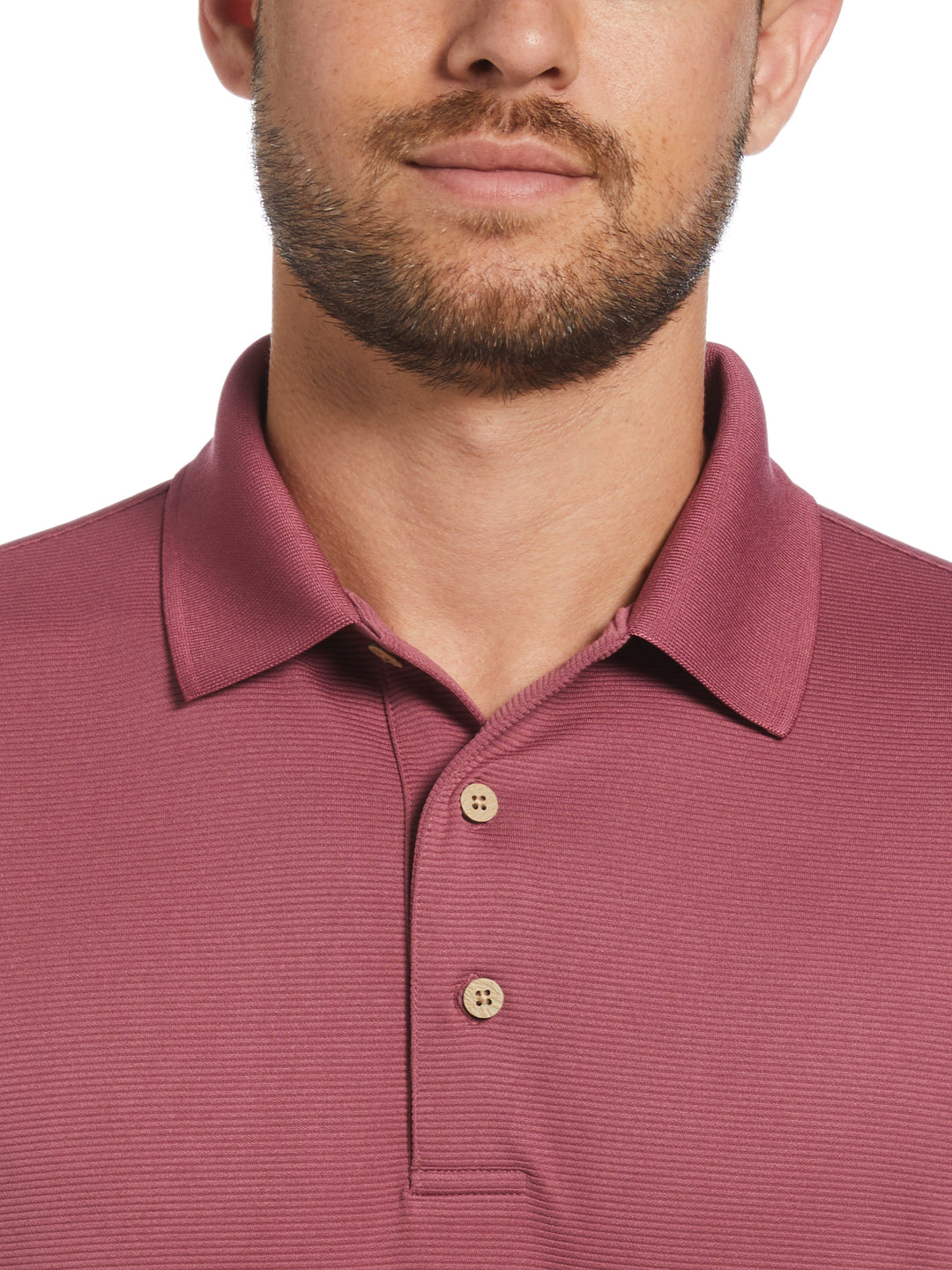 Wicking Ottoman Golf Polo Shirt (Hawthorn Rose) 