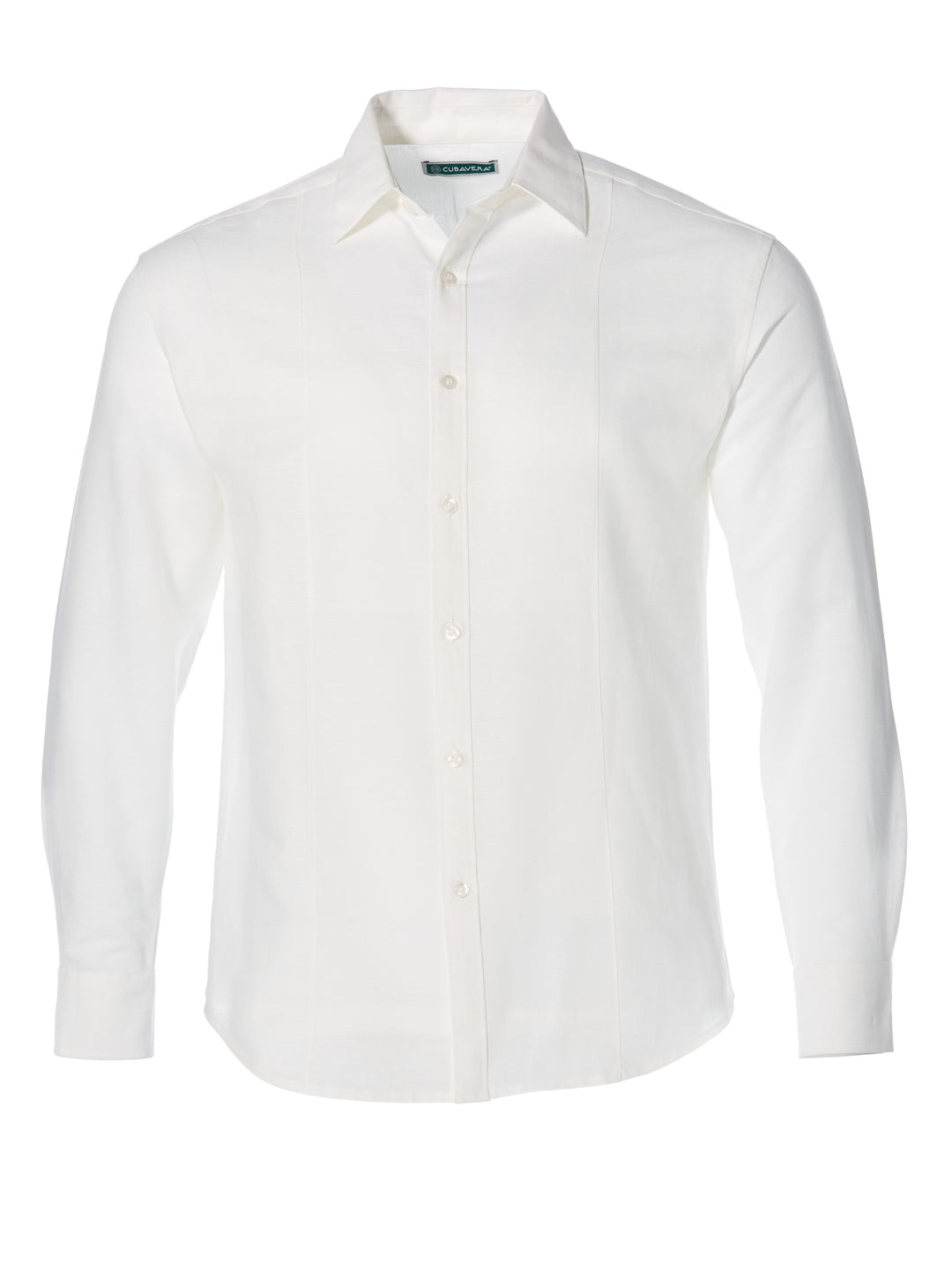 Big & Tall Solid Linen Sport Shirt (Bright White) 