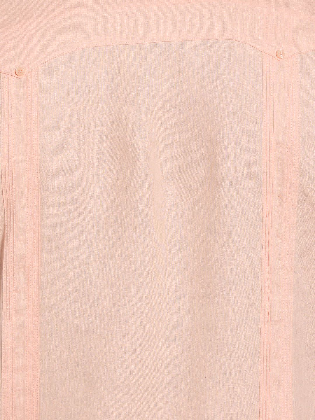 Big & Tall Linen Guayabera Shirt (Peach Parfait) 