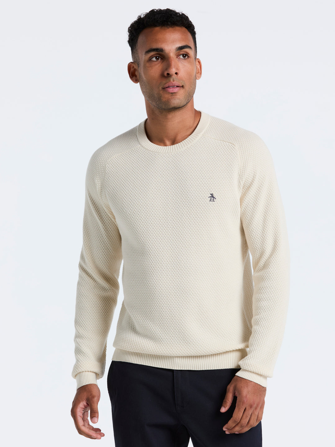 Cotton Bubble Stitch Sweater (Birch) 