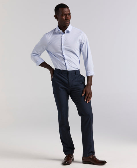 Dobby Louis Slim Fit Suit Pants (Total Eclipse) 