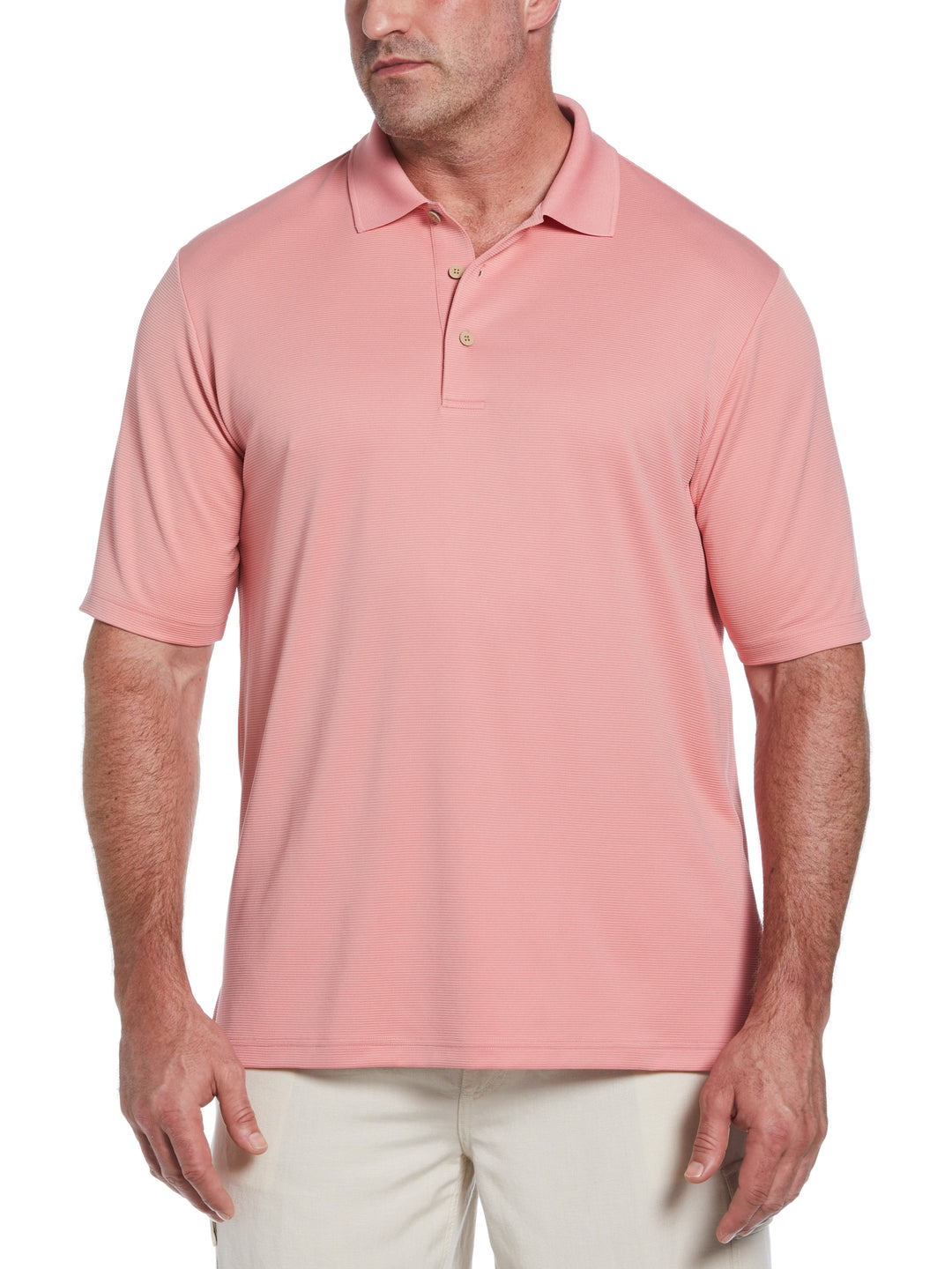 Big & Tall Ottoman Polo Shirt (Brandied Apricot) 