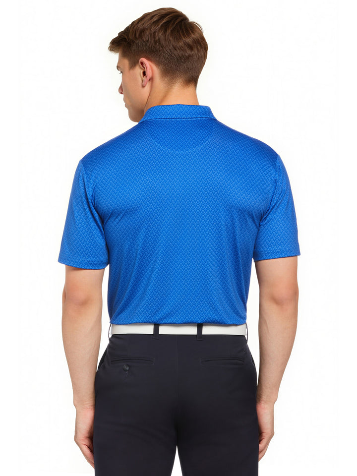 SS All Over Stitched Chev Polo (Lapis Blue) 