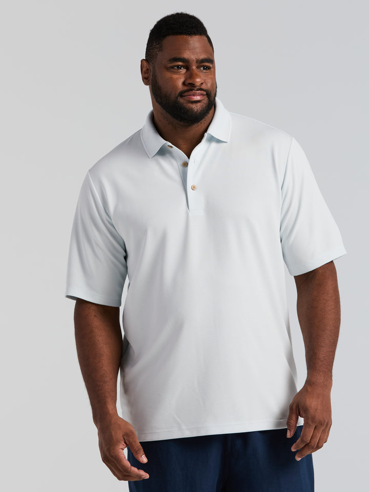 Big & Tall Ottoman Polo Shirt (Ice Melt) 