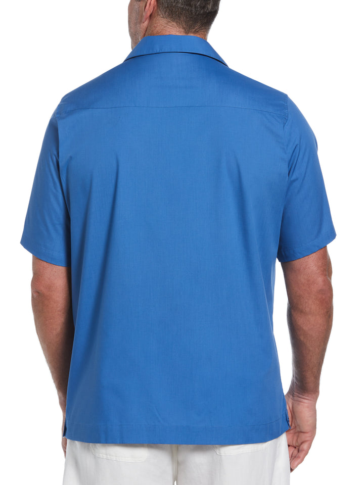 Big & Tall Poplin Guayabera Shirt (Delft) 