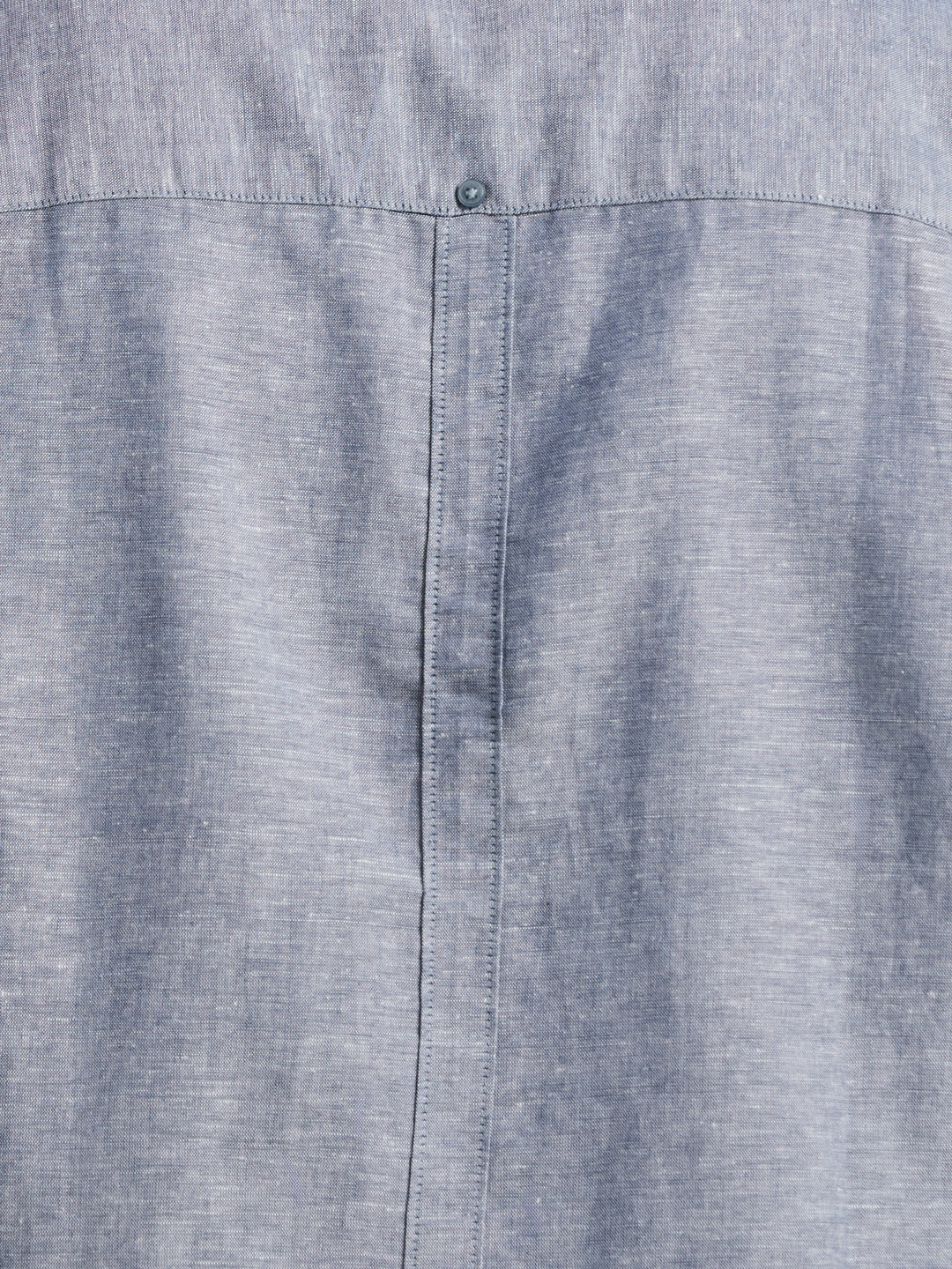Big & Tall Linen Blend Guayabera Shirt (Ensign Blue) 