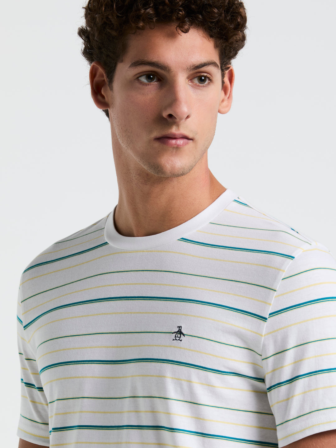 Jersey Multi Stripe Tee (Bright White) 