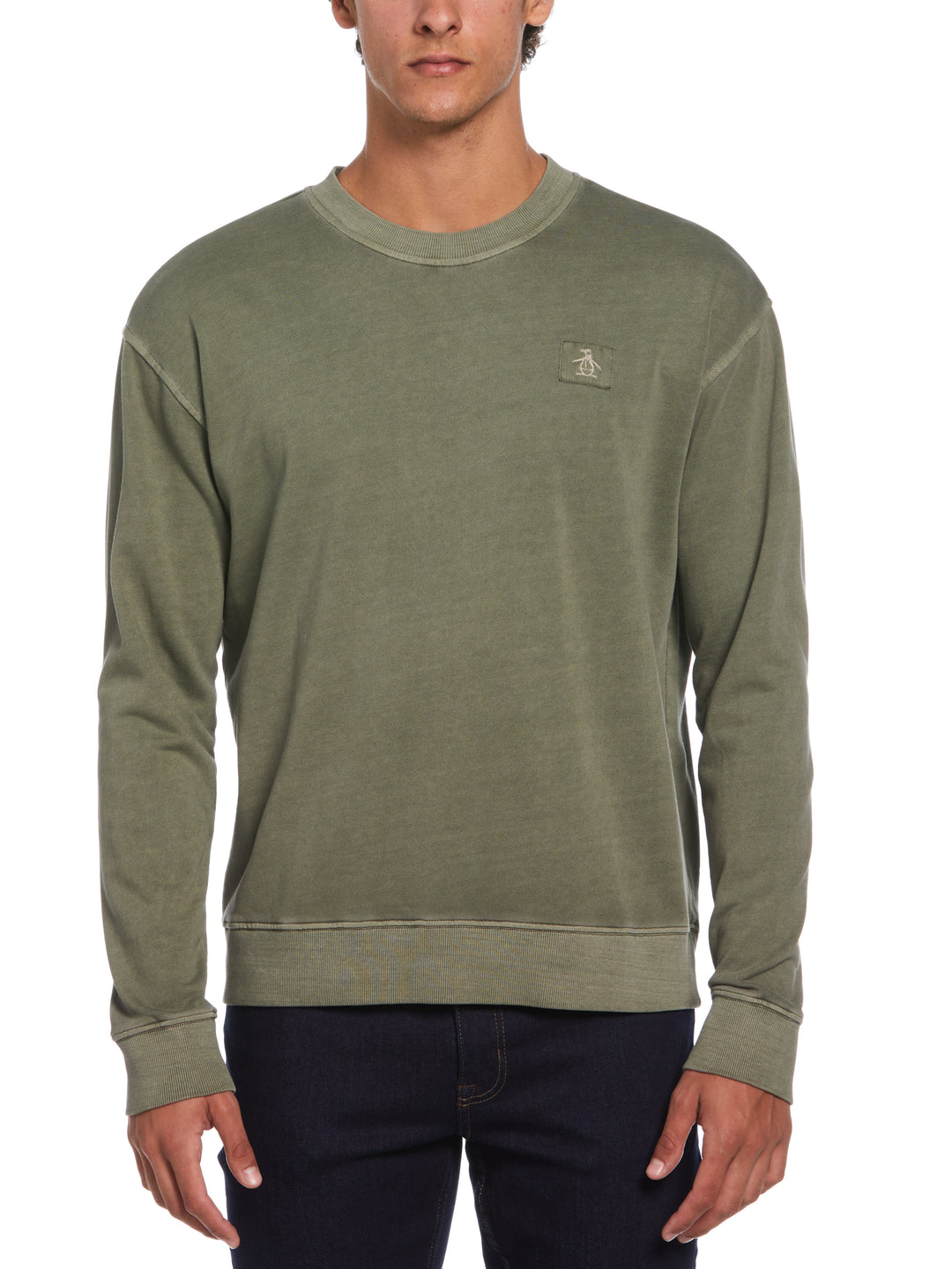 Loop Back Terry Sweatshirt (Dusty Olive) 