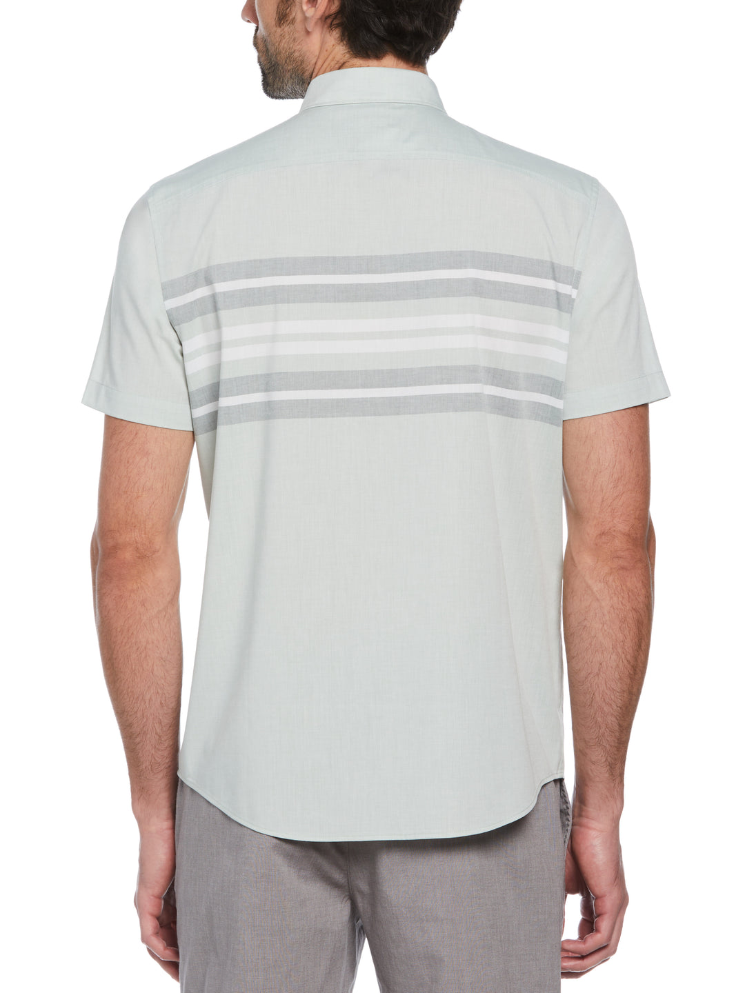 Poplin Chest Stripe Shirt (Silt Green) 