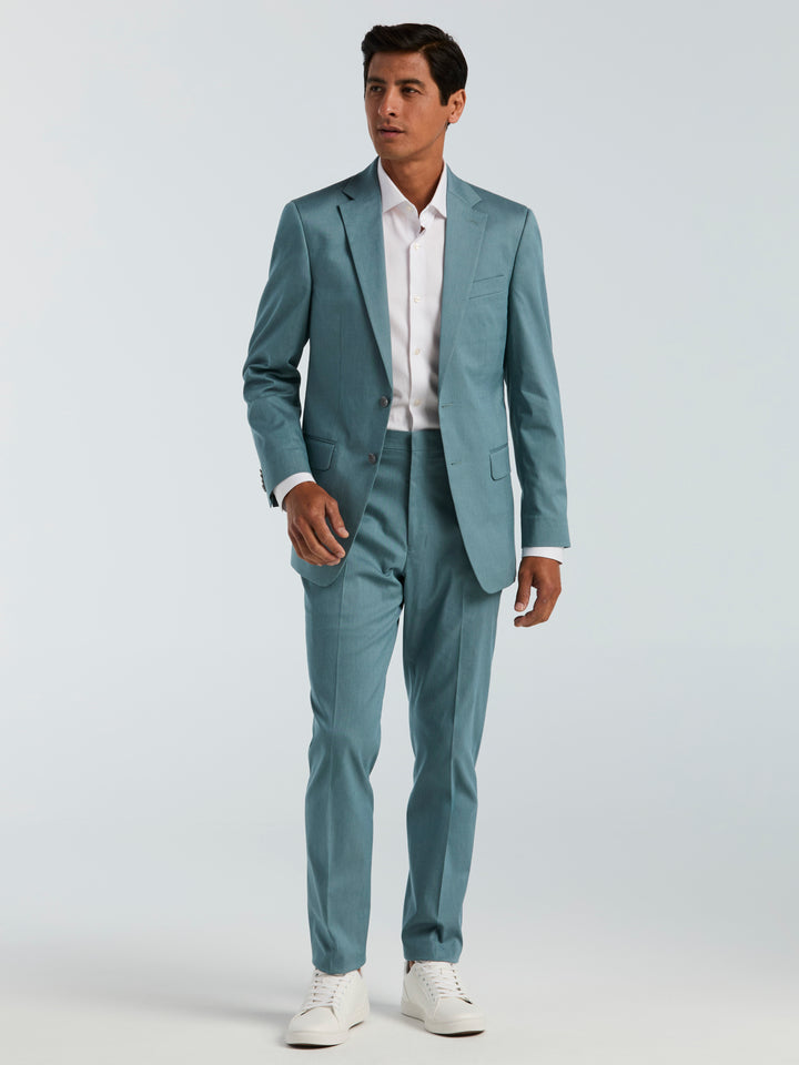 Textured Suit Pant - Slim Fit (Teal) 