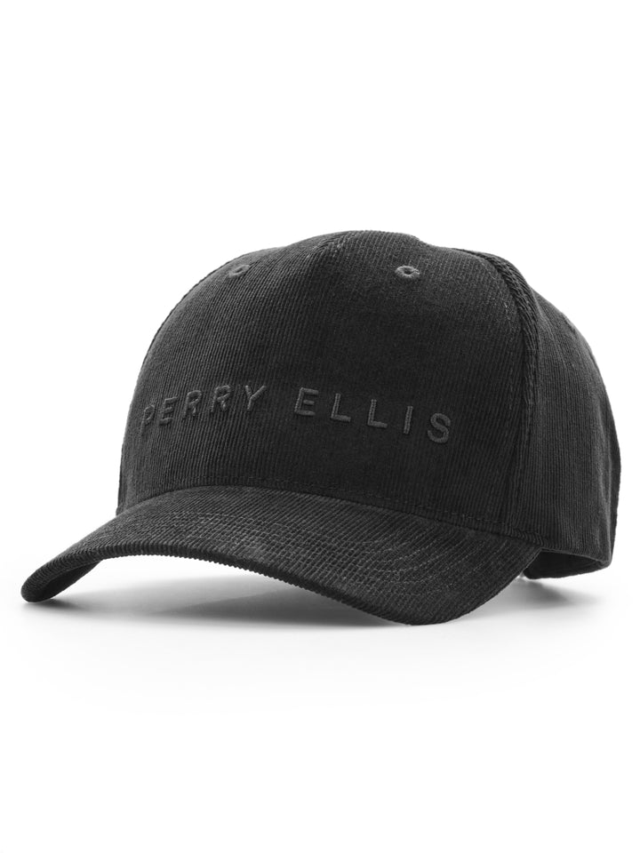 Men's Cotton Corduroy Cap (Caviar) 
