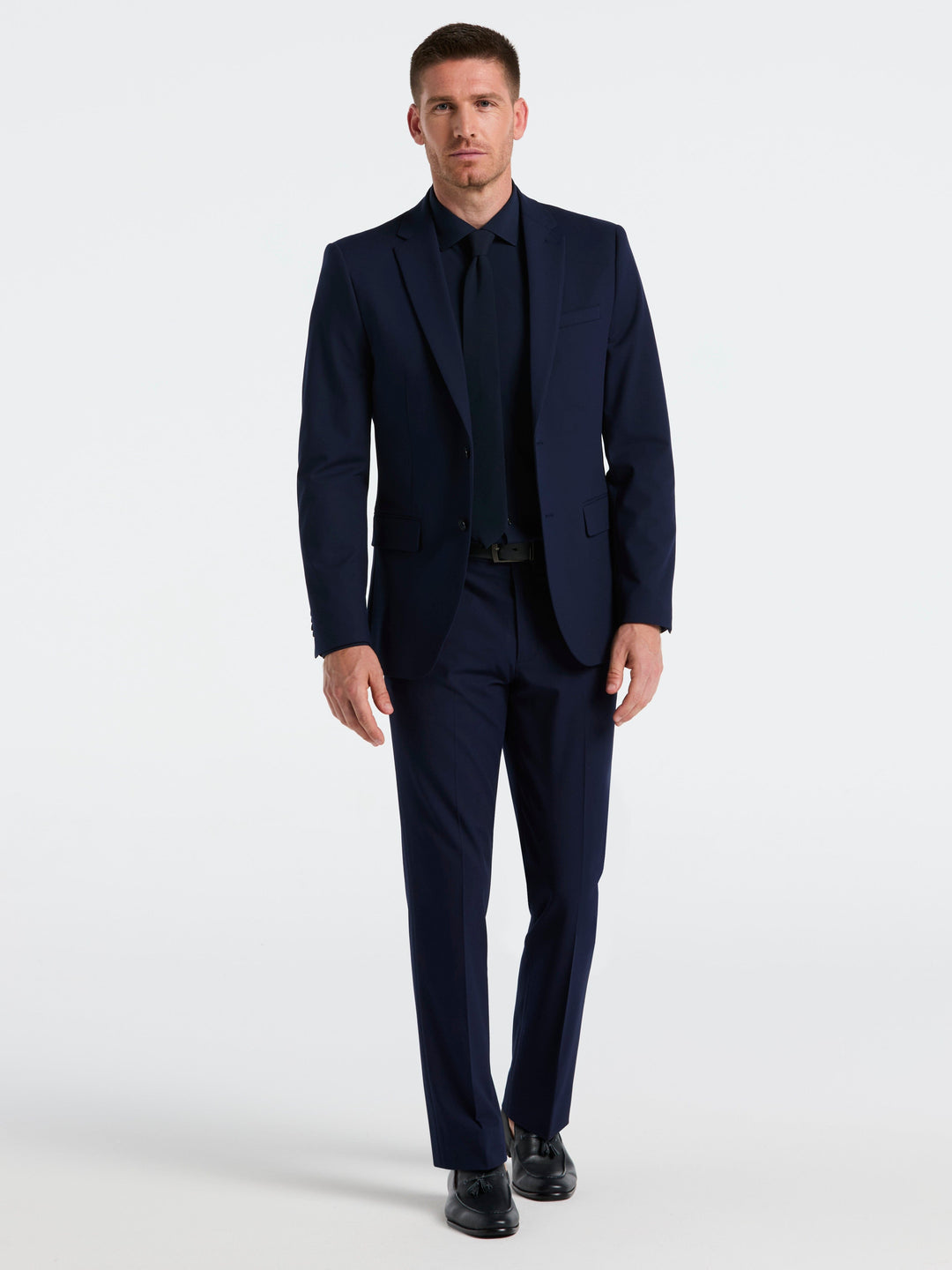 Dobby Louis Slim Fit Suit Jacket (Navy) 