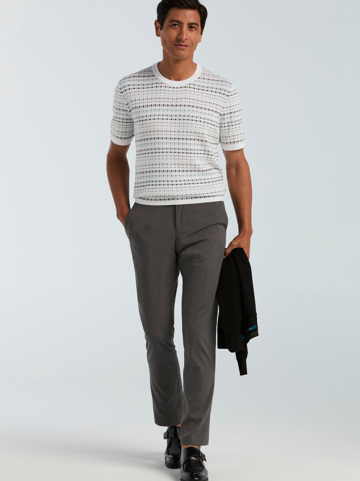 Slim Fit Water Resistant Tech Suit Pant (Smoked Pearl) 
