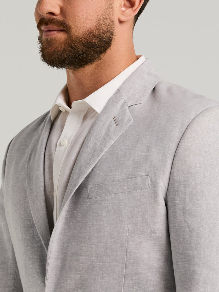 Delave Linen Sport Coat (Sleet) 