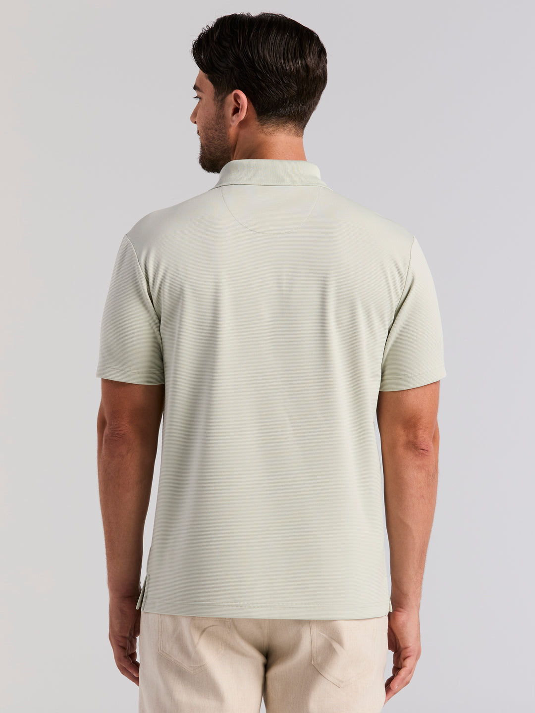 Wicking Ottoman Golf Polo Shirt (Mercury) 