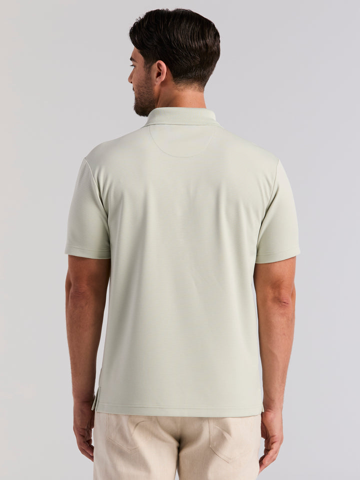 Wicking Ottoman Golf Polo Shirt (Mercury) 