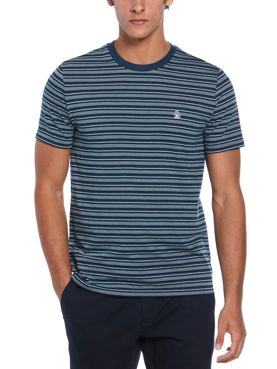 All Over Striped T-Shirt (Dark Sapphire) 