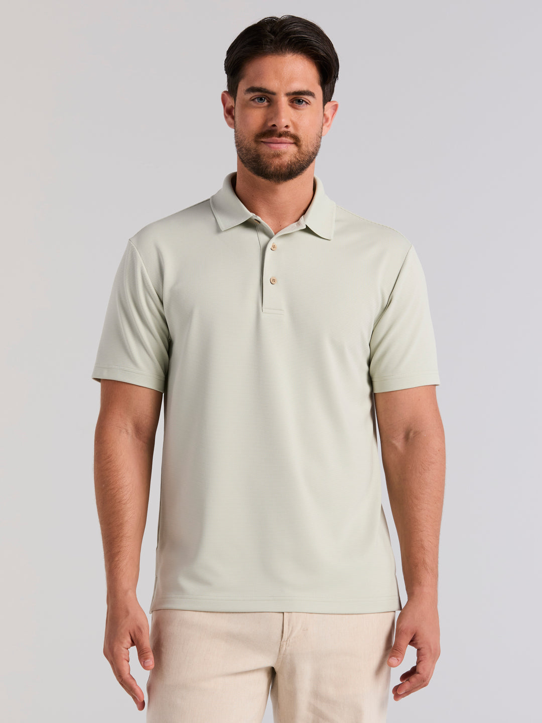 Wicking Ottoman Golf Polo Shirt (Mercury) 