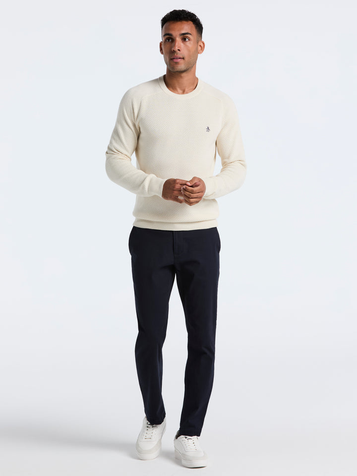 Cotton Bubble Stitch Sweater (Birch) 