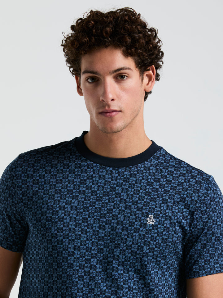 Pete Check Tee (Dark Sapphire) 