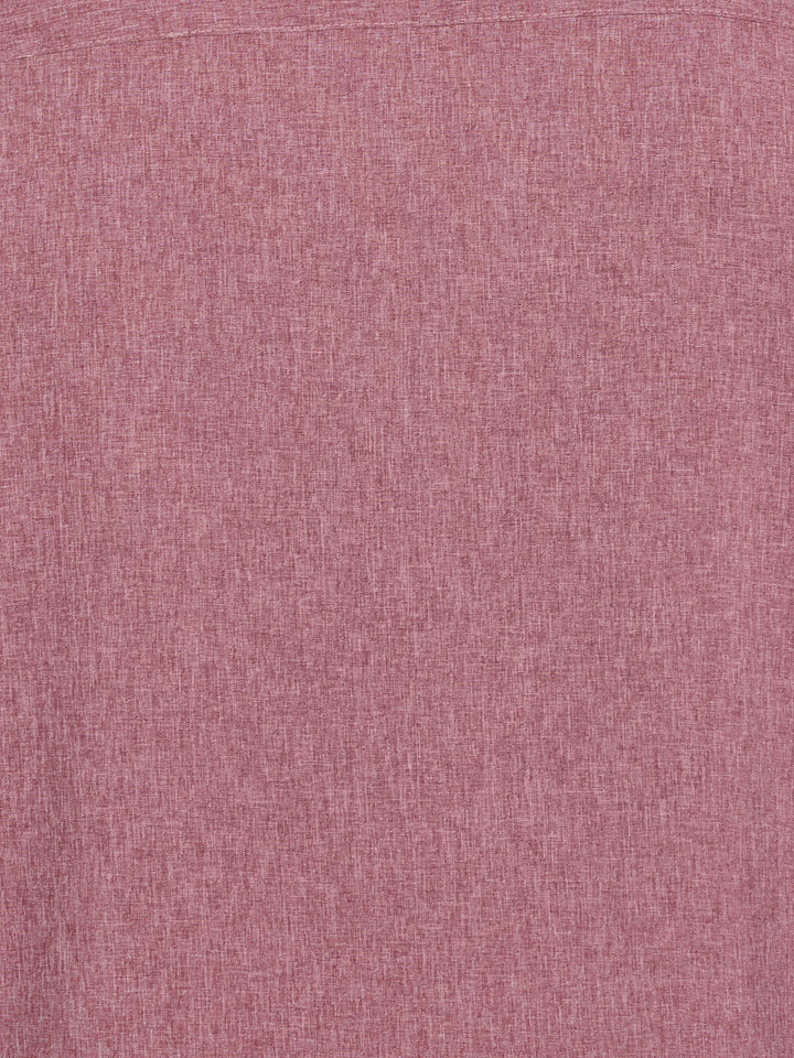 Big & Tall Two-Tone Cross Tuck Chambray Shirt (Hawthorn Rose) 
