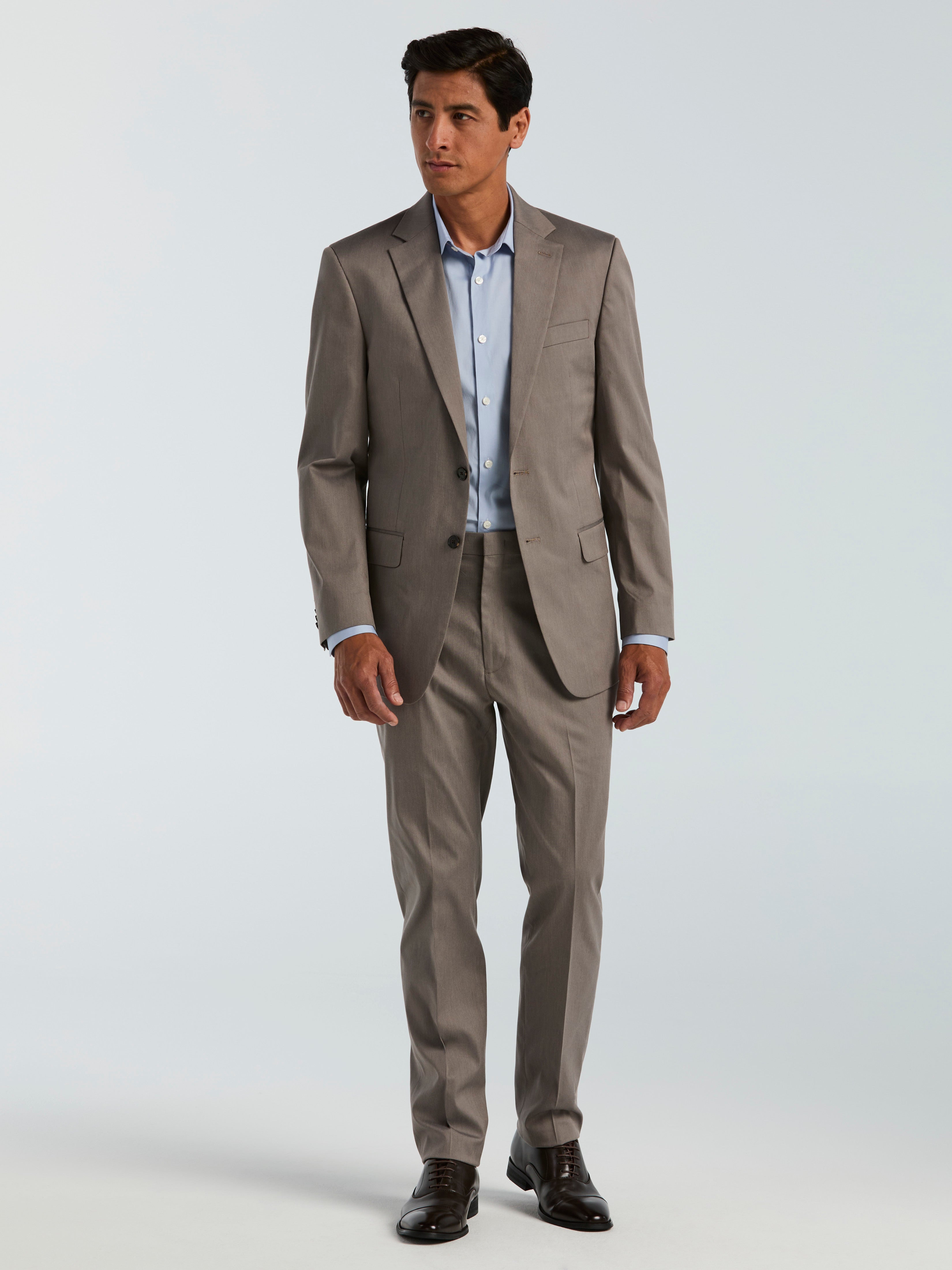 Slim Fit Textured Suit – Perry Ellis