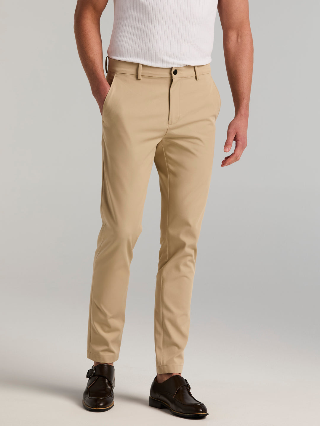 Slim Tapered Hybrid Commuter Chino Pant (Trench Coat) 