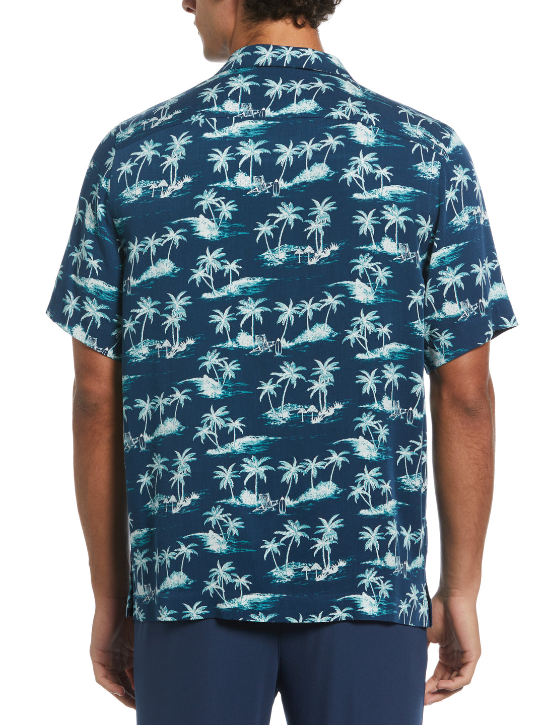 Camp Viscose Island Shirt  (Blue Wing Teal) 