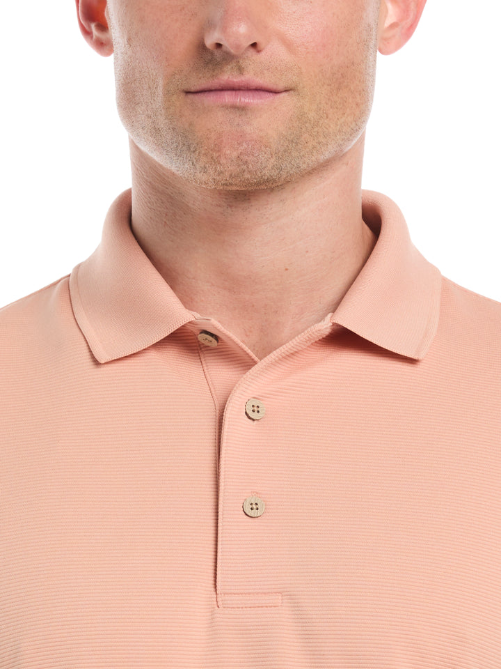 Wicking Ottoman Golf Polo Shirt (Dusty Coral) 