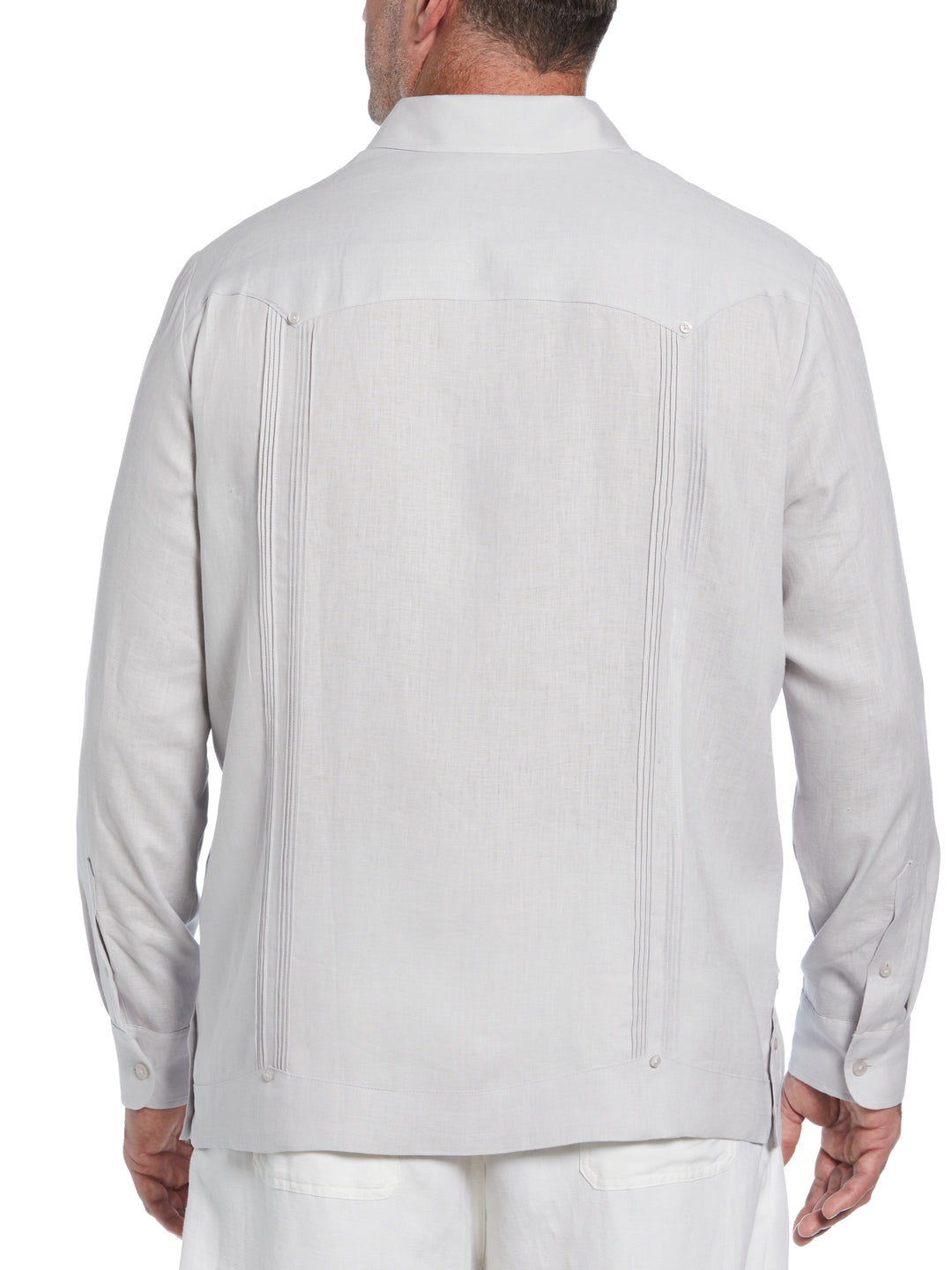 Big & Tall Linen Guayabera Shirt (Micro Chip) 