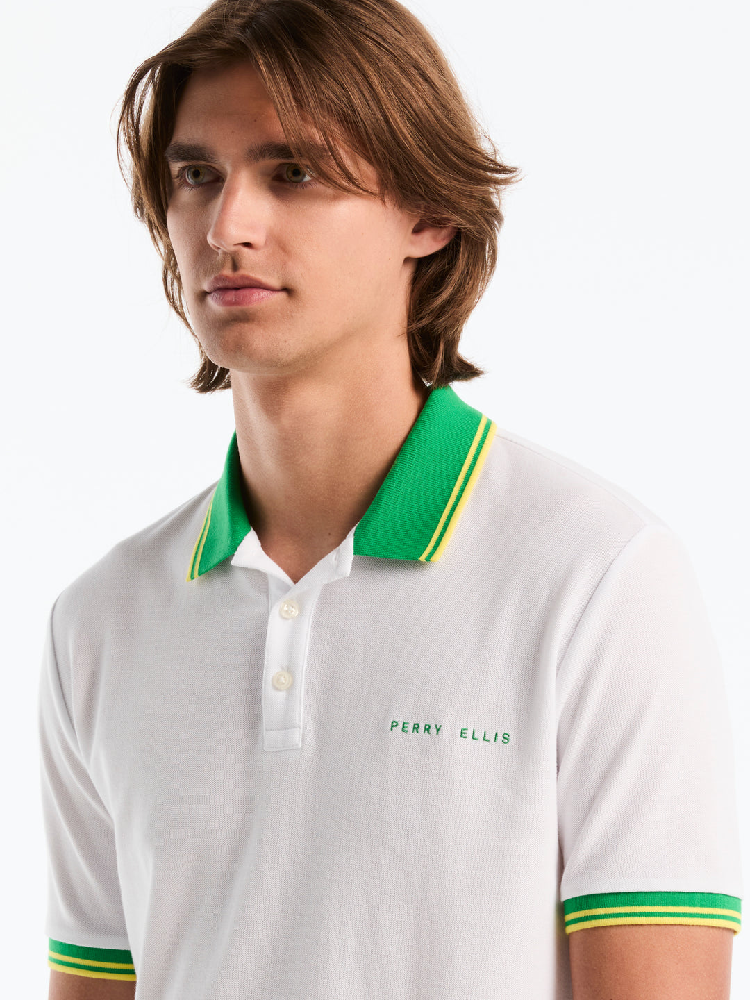 Pique Cotton Polo Shirt Brasil Edition (Bright White) 