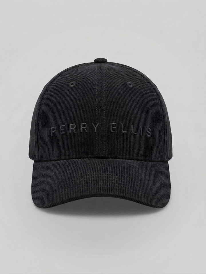 Men's Cotton Corduroy Cap (Caviar) 