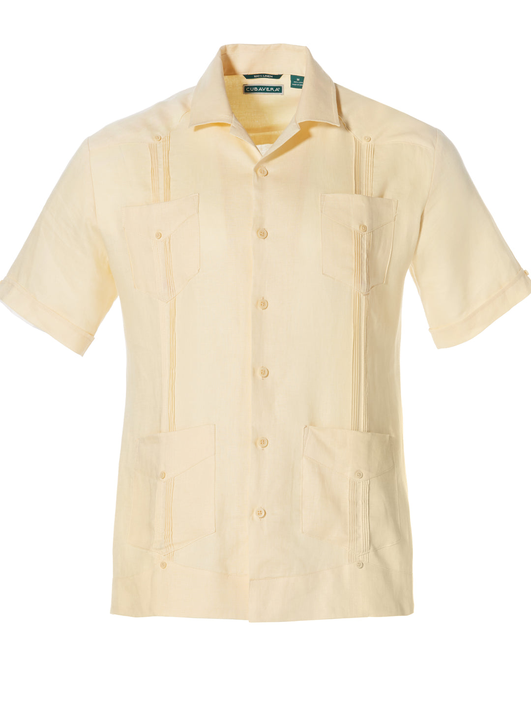 Linen Guayabera Shirt (Banana Crepe) 