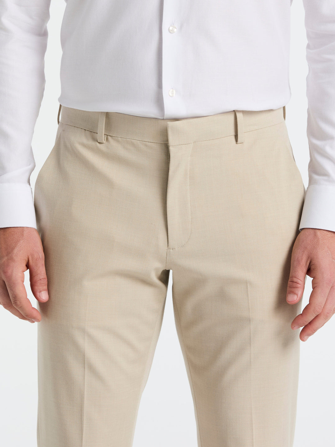 Dobby Louis Slim Fit Suit Pants (Island Fossil) 
