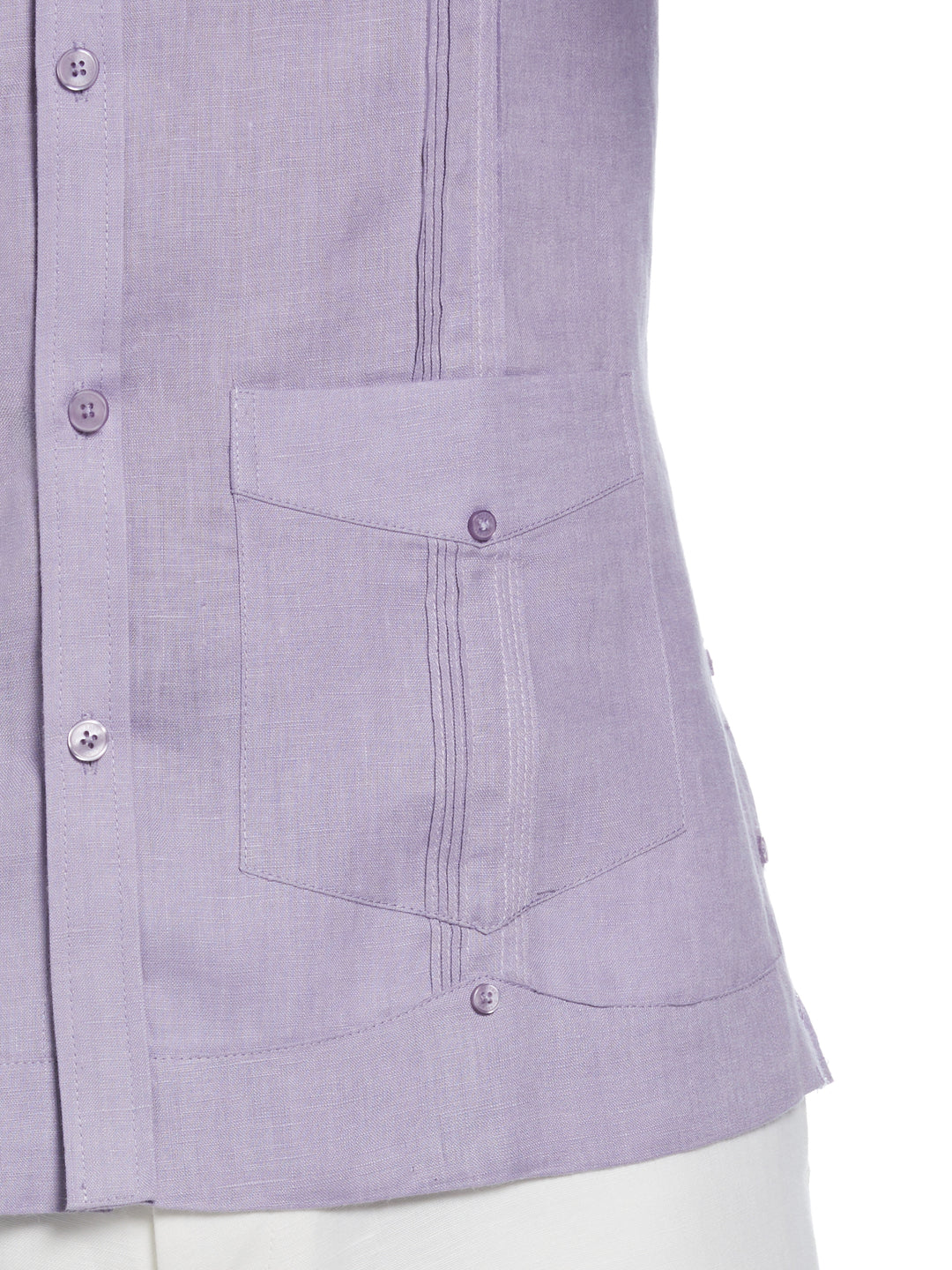 Linen Guayabera Shirt (Heirloom Lilac) 