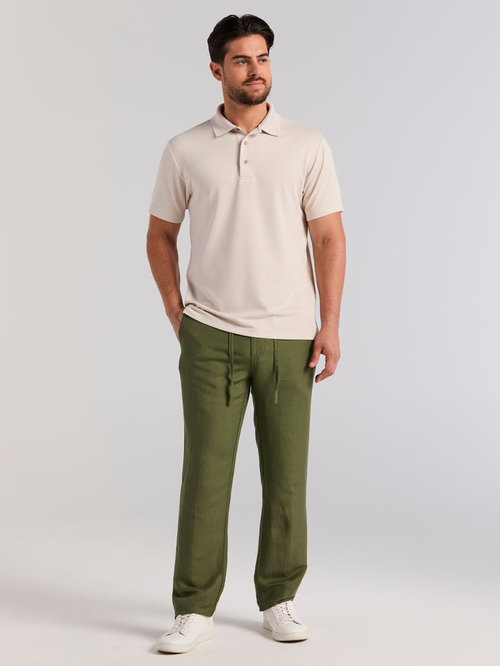 Wicking Ottoman Golf Polo Shirt (Moonbeam) 